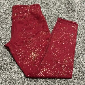 EUC Zyia maroon stay gold light n tight leggings
